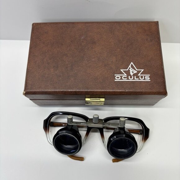 VTG Oculus Orascoptic CE Loupes 52 20 Made In Germany 2.5x Dentist HTF Magnifier - Picture 2 of 12